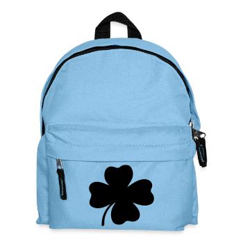 Vierblättriges Kleeblatt - Kinder Rucksack - Hellblau - Vorne