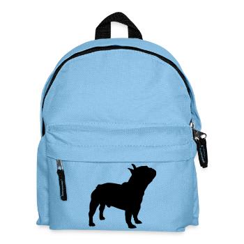 Bouledogue français - Sac à dos Enfant - bleu clair - Devant