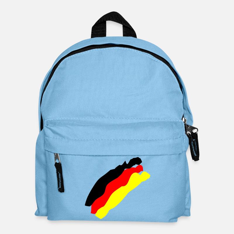 Deutsche Flagge - Kinder Rucksack - Hellblau