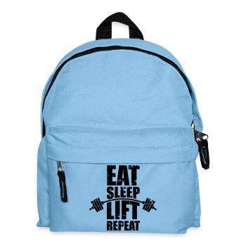 Eat sleep lift - Kids' Backpack - light blue - Front
