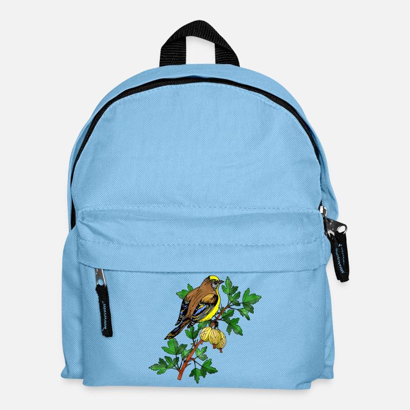 Vogel - Kinder Rucksack - Hellblau