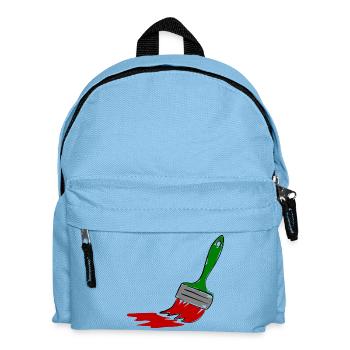 Pinceau de peintre - Sac à dos Enfant - bleu clair - Devant