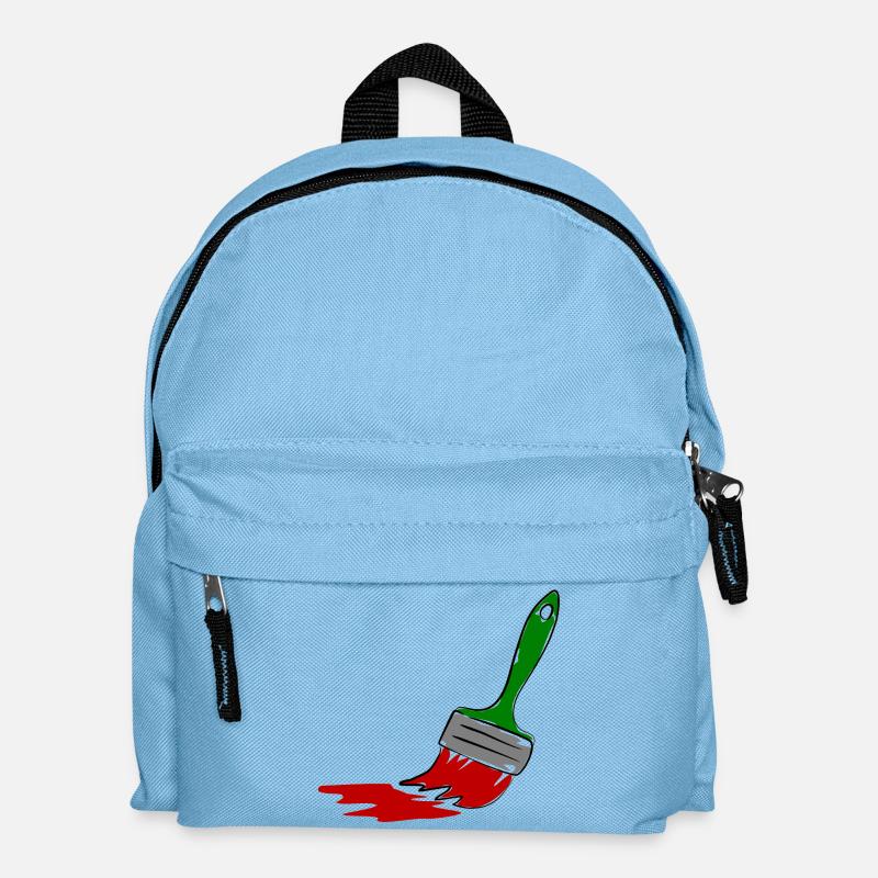 Maler Pinsel - Kinder Rucksack - Hellblau