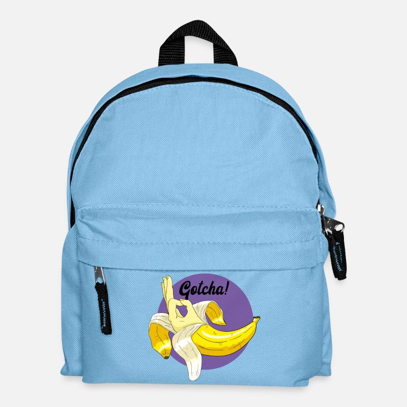 Bananentrollmem - Kinder Rucksack - Hellblau