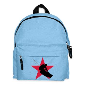 Kitesurfen / Kitesurfer / Kiteboarden / Kitesurf - Kinder Rucksack - Hellblau - Vorne