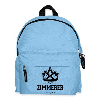 Zimmerer Zunft mit Schriftzug - Kinder Rucksack - Hellblau - Vorne