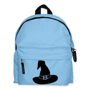 Hexenhut / schwarz-weiß / einfärbbar - Kinder Rucksack - Hellblau - Vorne