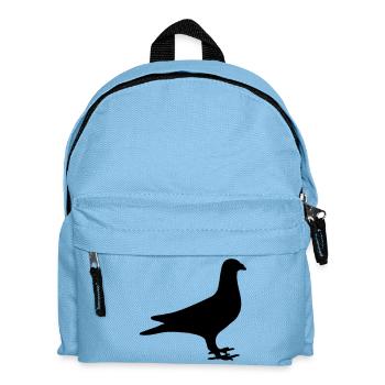 Pigeon shadow image logo carrier pigeon association - Kids' Backpack - light blue - Front