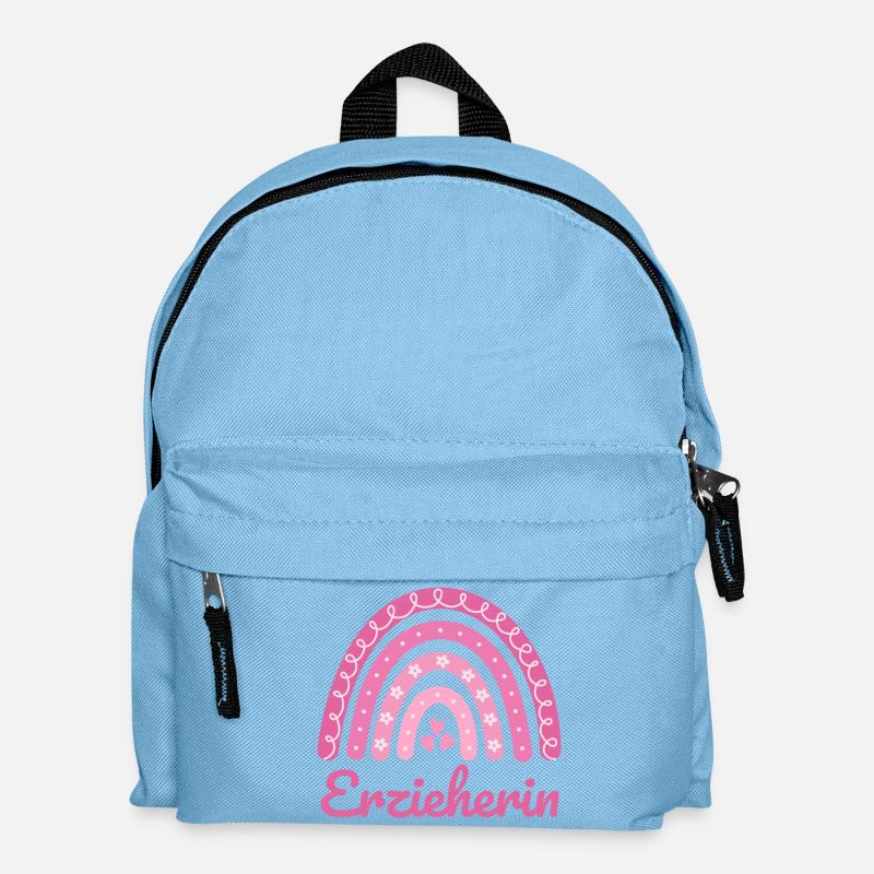 Erzieherin Regenbogen - Kinder Rucksack - Hellblau