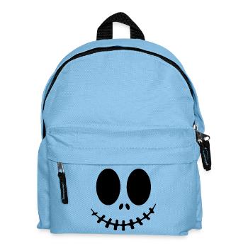Halloween Gesicht - Kinder Rucksack - Hellblau - Vorne