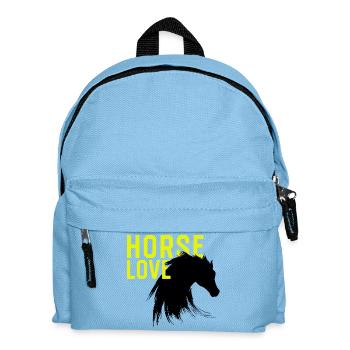 Reiten pferd horse love reitverein Pferdespruch mä - Kids' Backpack - light blue - Front