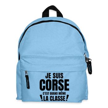 Corse, Corse humour, Corsica - Sac à dos Enfant - bleu clair - Devant