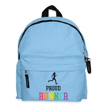 Stolze LGBT-Läuferin - Kinder Rucksack - Hellblau - Vorne