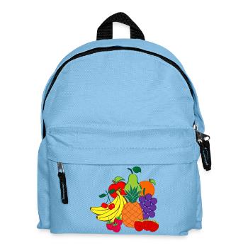 Obst-Logo-Ernährungsberater - Kinder Rucksack - Hellblau - Vorne