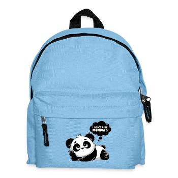 Panda Mélancolique Lundi - Sac à dos Enfant - bleu clair - Devant