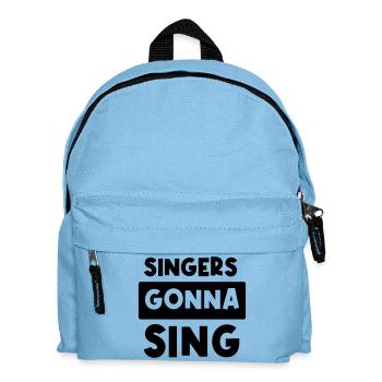 Singers gonna sing - Kinder Rucksack - Hellblau - Vorne