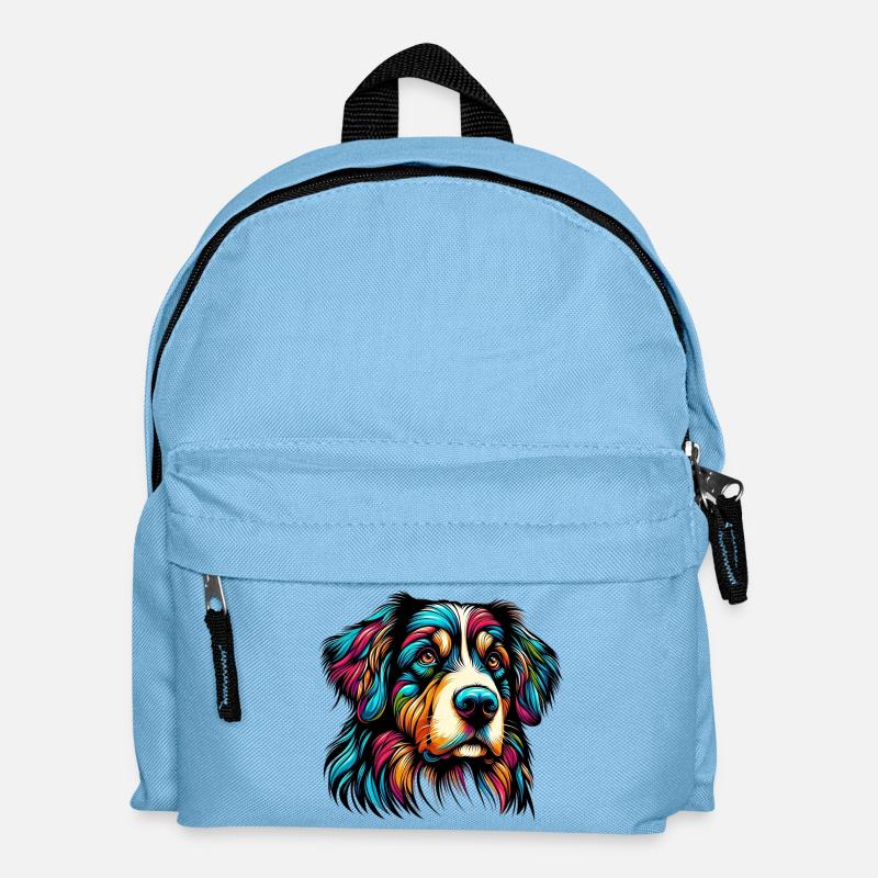 Berner Schweizer Sennenhund Grosser Schäferhund - Kinder Rucksack - Hellblau
