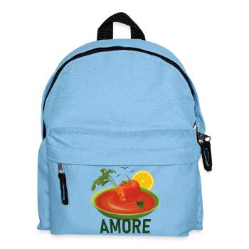 Câlin de tomates et de carottes dans une soupe à la tomate - Sac à dos Enfant - bleu clair - Devant