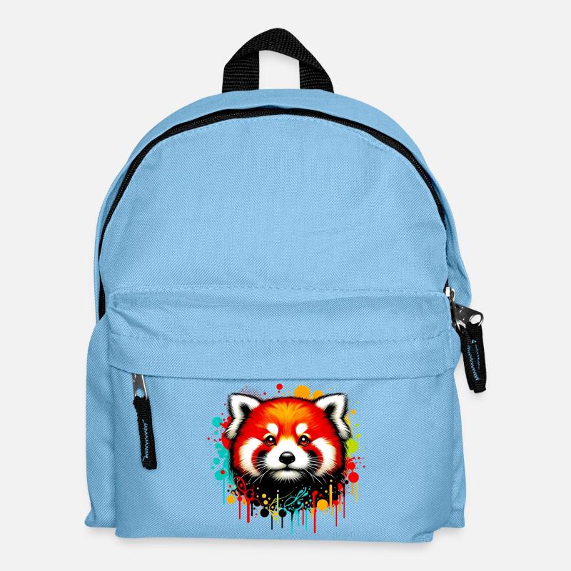 Red panda - Kids' Backpack - light blue