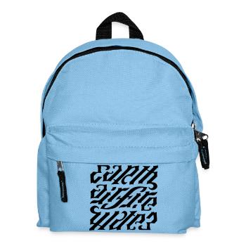 Ambigram - earth-air-fire - Kids' Backpack - light blue - Front