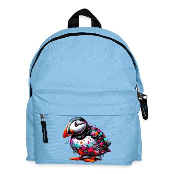 Papageitaucher - Kinder Rucksack - Hellblau - Vorne