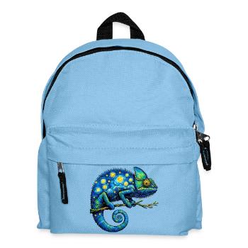 Chamäleon - Kinder Rucksack - Hellblau - Vorne