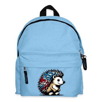 Igel - Kinder Rucksack - Hellblau - Vorne