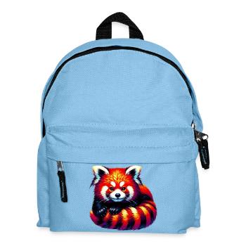 Kleiner Panda - Kinder Rucksack - Hellblau - Vorne