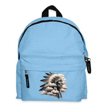 Amérindien Américain - Sac à dos Enfant - bleu clair - Devant