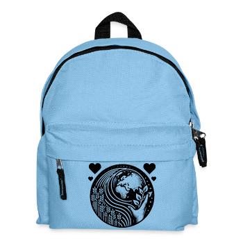 L’amour de la terre – Grandir pour l’avenir ! - Sac à dos Enfant - bleu clair - Devant