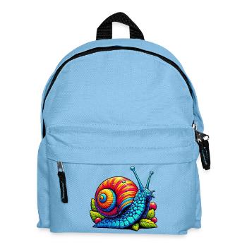 Snail - Kids' Backpack - light blue - Front