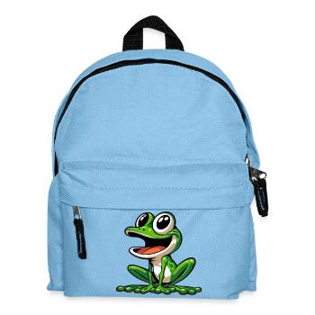 Frog - Kids' Backpack - light blue - Front
