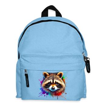 Raccoon - Kids' Backpack - light blue - Front