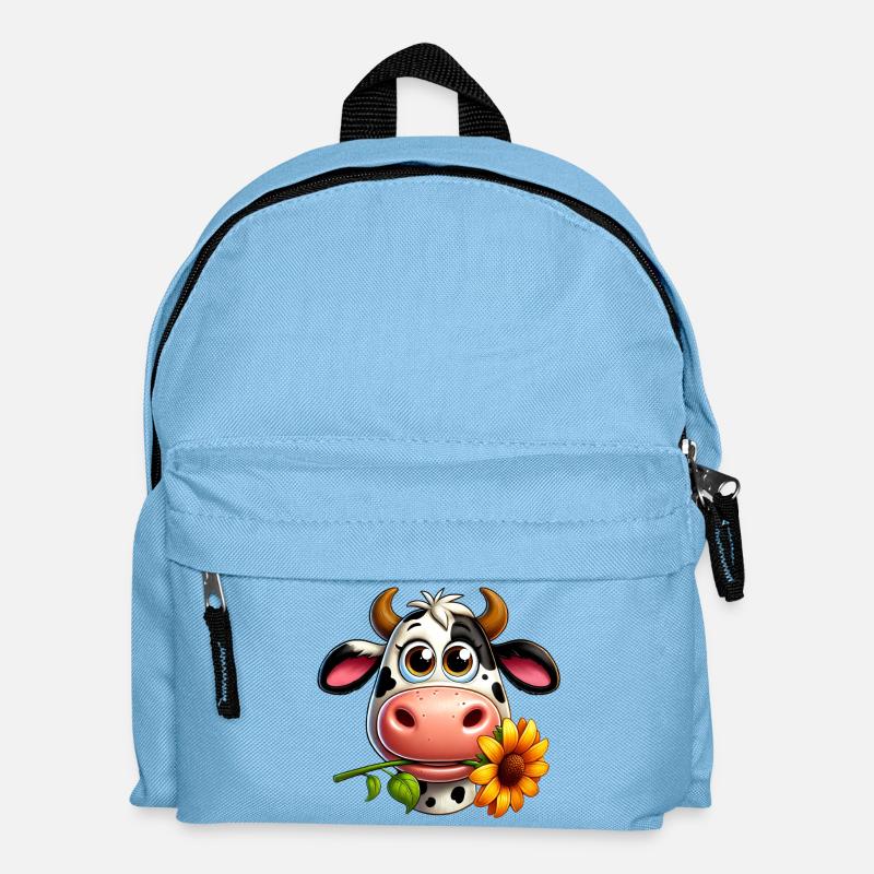 Kuh - Kinder Rucksack - Hellblau