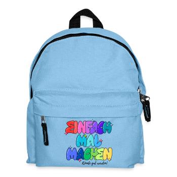 Könnte gut werden - Kinder Rucksack - Hellblau - Vorne