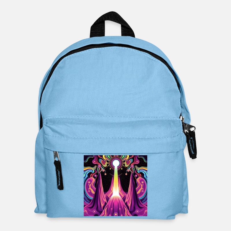 Psychedelic - Kinder Rucksack - Hellblau