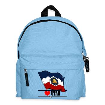 Hinweis Utah Herz UTAH - Kinder Rucksack - Hellblau - Vorne