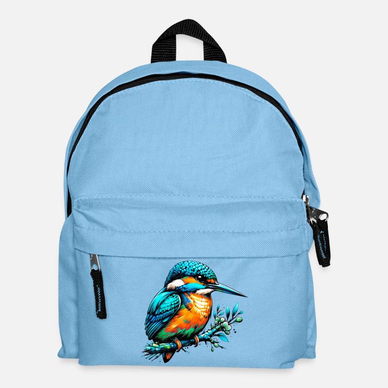 Eisvogel - Kinder Rucksack - Hellblau