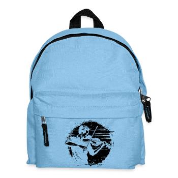 Violinist Drawing - Kids' Backpack - light blue - Front