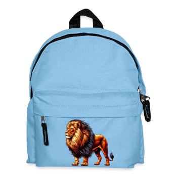 Lion - Kids' Backpack - light blue - Front