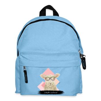 JvG Schaf "Schaflos und miad" - Kinder Rucksack - Hellblau - Vorne
