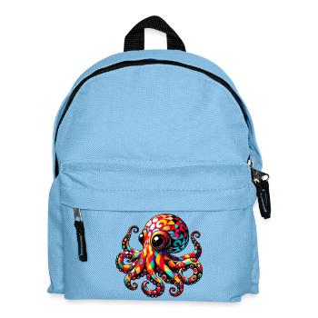 Octopus - Kids' Backpack - light blue - Front