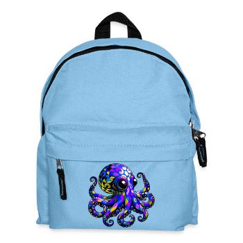 Octopus - Kids' Backpack - light blue - Front