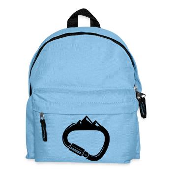 Carabiners and Mountains – Easy Climbing - Kids' Backpack - light blue - Front