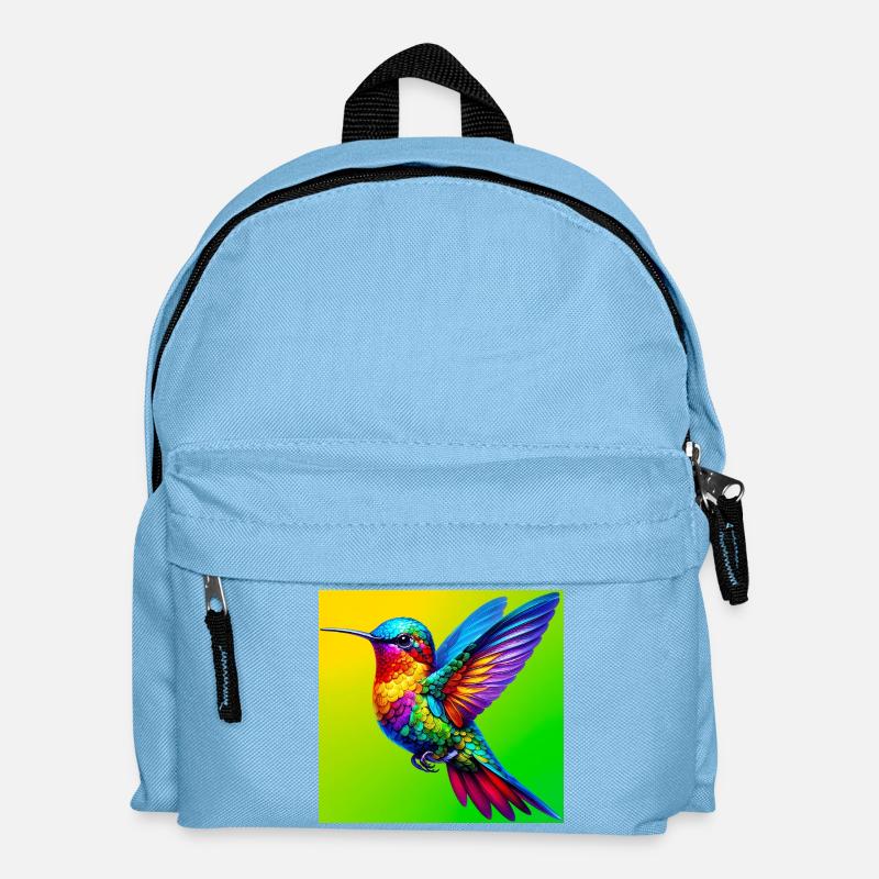 Kolibri - Kinder Rucksack - Hellblau