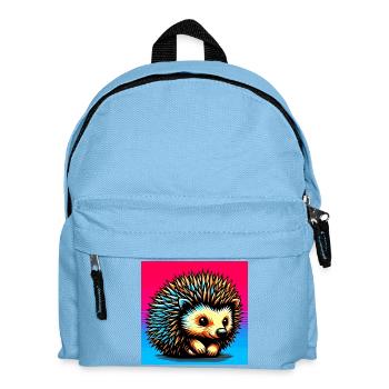 hedgehog - Kids' Backpack - light blue - Front