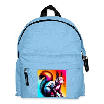 squirrel - Kids' Backpack - light blue - Front