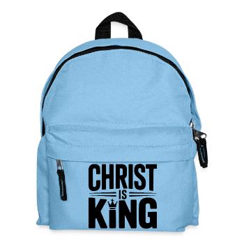 Christus ist König - Kinder Rucksack - Hellblau - Vorne