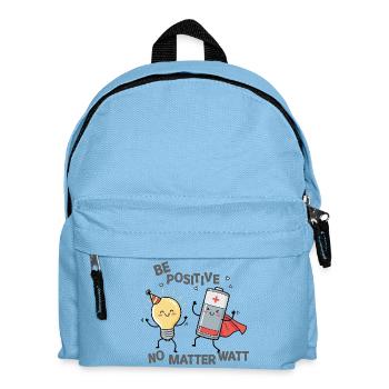 Soyez positif, peu importe le watt - Sac à dos Enfant - bleu clair - Devant