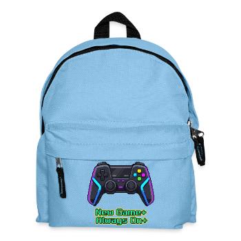 Neon Pixel Controller New Game Plus - Kids' Backpack - light blue - Front